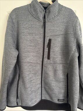 Ascend Men’s Heather Gray Full-Zip Performance Jacket size XL